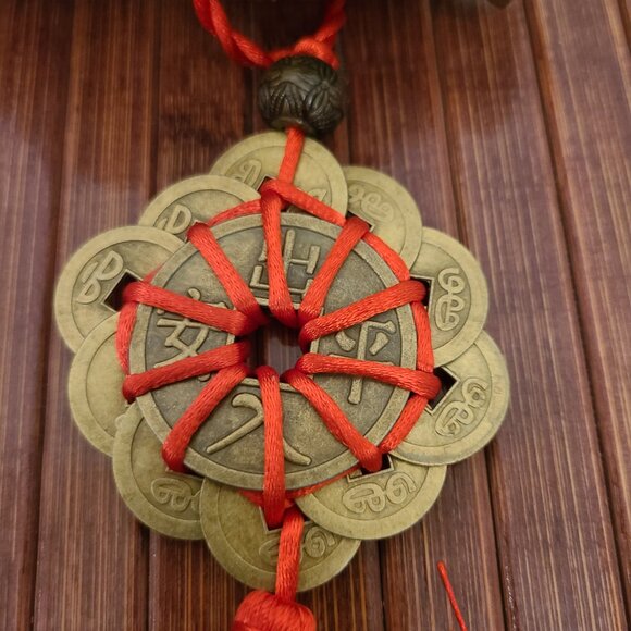 TWO Feng Shui Heavy Brass Hollow Gourds with Coins to Attract Wealth - Picture 14 of 14